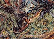 Umberto Boccioni State of Mind II The Farewells oil painting